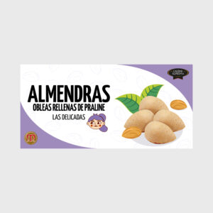 Almendras. Obleas rellenas de Praliné "Las Delicadas" - 80g